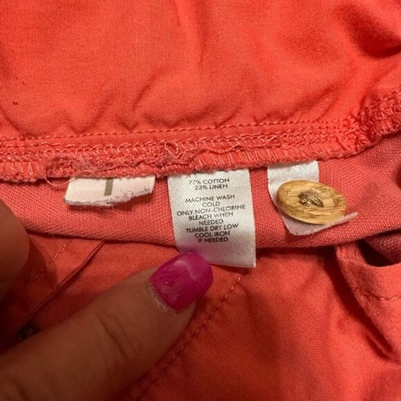 Ann Taylor Loft drawstring  elastic tie shorts. - Picture 4 of 4